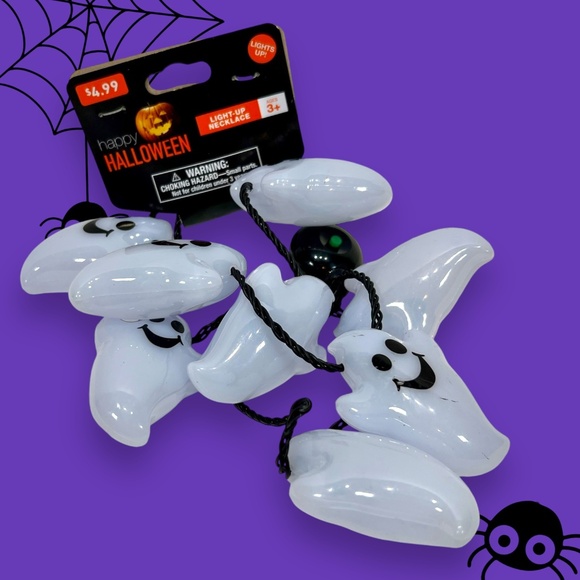 Halloween cuteness in a box! Headband Barrettes Light-Up Necklaces Koozie NEW - Picture 7 of 12